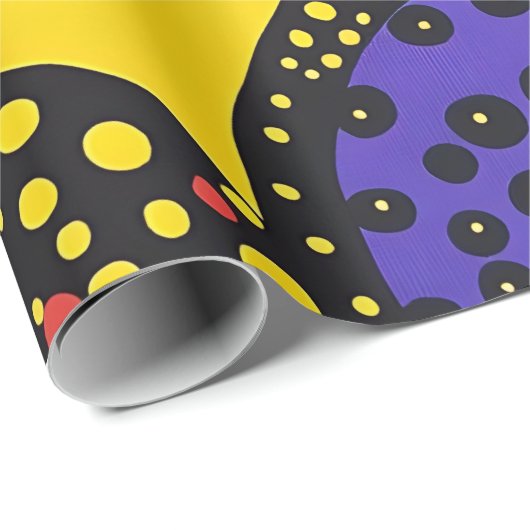 Abstrakter Punkt 9 Geschenkpapier (Rolleneckpunkt)