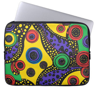 Abstrakter Punkt 9 Laptopschutzhülle