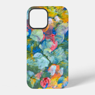 Abstrakter Punkt-Schmiere-Pinselstrich Acryl und W iPhone 12 Hülle