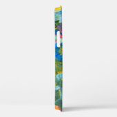 Abstrakter Punktstrich mit Pinselstrich, Acryl und Case-Mate iPhone Hülle (Rückseite / Rechts)