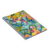 Abstrakter Punktstrich mit Pinselstrich, Acryl und Notizblock (Rechte Seite)