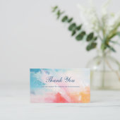 Abstrakter QR-Code Business Vielen Dank Begleitkarte (Stehend Vorderseite)