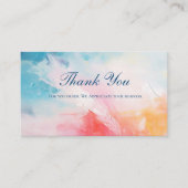 Abstrakter QR-Code Business Vielen Dank Begleitkarte (Vorderseite)