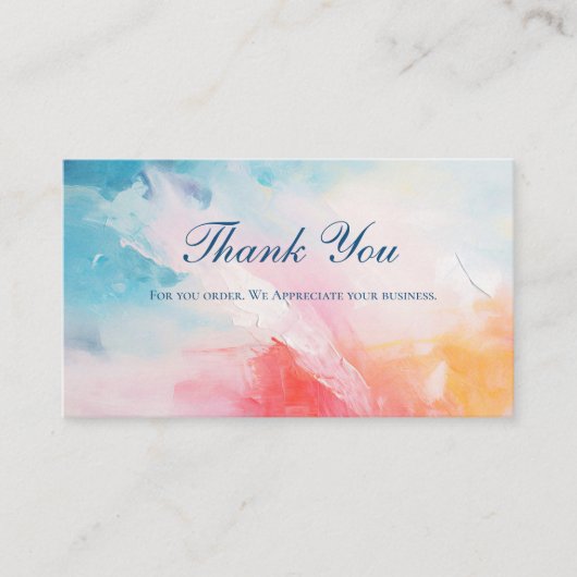 Abstrakter QR-Code Business Vielen Dank Begleitkarte (Vorderseite)