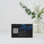 Abstrakter QR-Code für die Vernetzung sozialer Med Visitenkarte (Stehend Vorderseite)