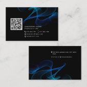 Abstrakter QR-Code für die Vernetzung sozialer Med Visitenkarte (Vorne/Hinten)