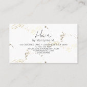 Abstrakter QR-Code-Kosmetologe Visitenkarte (Rückseite)