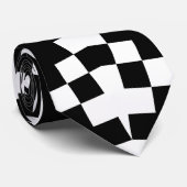 Abstrakter QR-Code Krawatte (Gerollt)