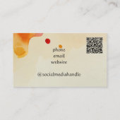 Abstrakter QR-Code Visitenkarte (Rückseite)