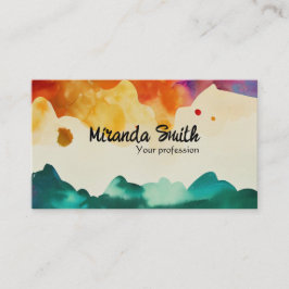 Abstrakter QR-Code Visitenkarte