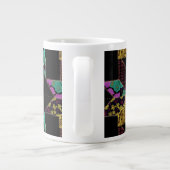 Abstrakter Quilton-Kaffee-Cup Jumbo-Tasse (Rückseite)