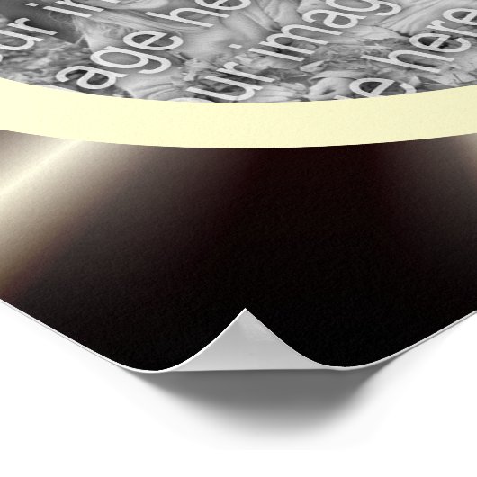 Abstrakter Rahmen erstellen Sie Ihr eigenes Foto Poster (Ecke)