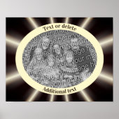 Abstrakter Rahmen erstellen Sie Ihr eigenes Foto Poster (Vorne)