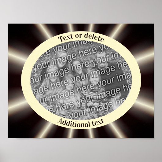 Abstrakter Rahmen erstellen Sie Ihr eigenes Foto Poster (Vorne)