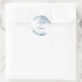 Abstrakter Rahmen für das Schiefer Runder Aufkleber (Tasche)