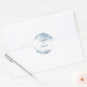 Abstrakter Rahmen für das Schiefer Runder Aufkleber (Umschlag)