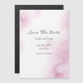 Abstrakter Rahmen mit rosa Farbe Magneteinladung (Vorne/Hinten)