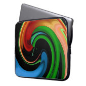 Abstrakter Rainbow-Cartoon-Bildschirm Laptopschutzhülle (Vorderseite Links)