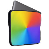 Abstrakter Rainbow Color Shade Hintergrund Laptopschutzhülle (Vorne Rechts)
