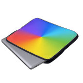 Abstrakter Rainbow Color Shade Hintergrund Laptopschutzhülle (Vorne Knopf)