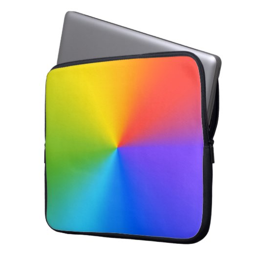 Abstrakter Rainbow Color Shade Hintergrund Laptopschutzhülle (Vorderseite Links)