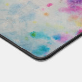Abstrakter Rainbow Paint-Spritzer Schreibtischunterlage (Ecke)