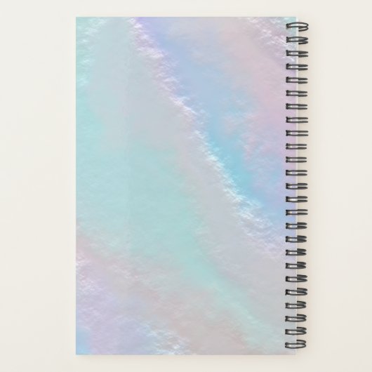 Abstrakter Rainbow Texture Planner Planer (Rückseite)