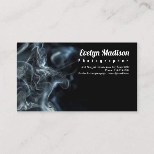 Abstrakter Rauch g888 Visitenkarte (Rückseite)