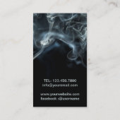 Abstrakter Rauch Visitenkarte (Rückseite)