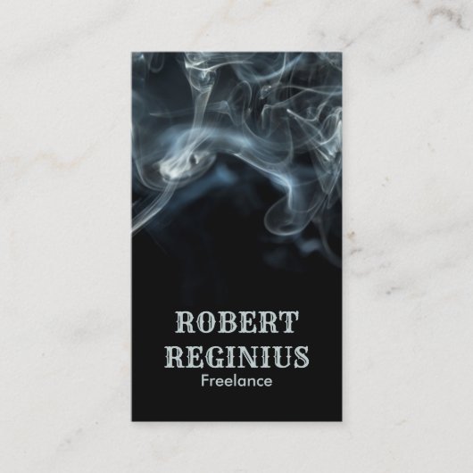 Abstrakter Rauch Visitenkarte (Vorderseite)
