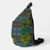 Abstrakter Raum Crossbody Bag (Rechte Ecke)