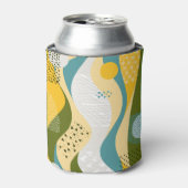 Abstrakter Raum: glatte Linienverzierungen. Dosenkühler (Kanne Vorderseite)