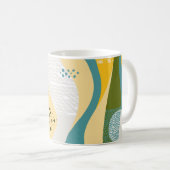 Abstrakter Raum: glatte Linienverzierungen. Kaffeetasse (VorderseiteRechts)