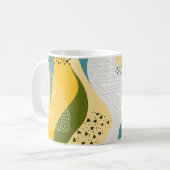 Abstrakter Raum: glatte Linienverzierungen. Kaffeetasse (Vorderseite Links)