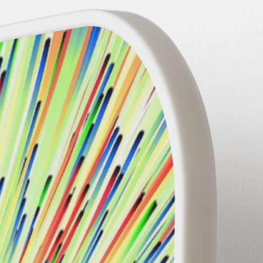 Abstrakter Raum hell grün blasen Pickleball Schläger (Linke Seite)