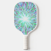 Abstrakter Raum hellblauer Blastpaddel Pickleball Schläger (Vorderseite)