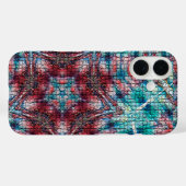 ABSTRAKTER RED BLUE MOSAIC STAR Case-Mate iPhone HÜLLE (Rückseite (Horizontal))