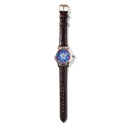 ABSTRAKTER RED BLUE STAR ARMBANDUHR (Gurtband)