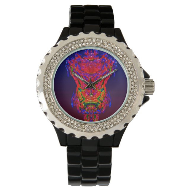 Abstrakter Reflektionstraum Armbanduhr (Vorderseite)