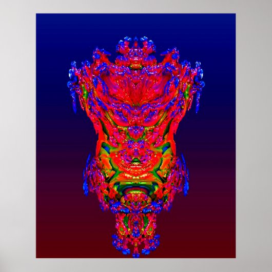 Abstrakter Reflektionstraum Poster (Vorne)