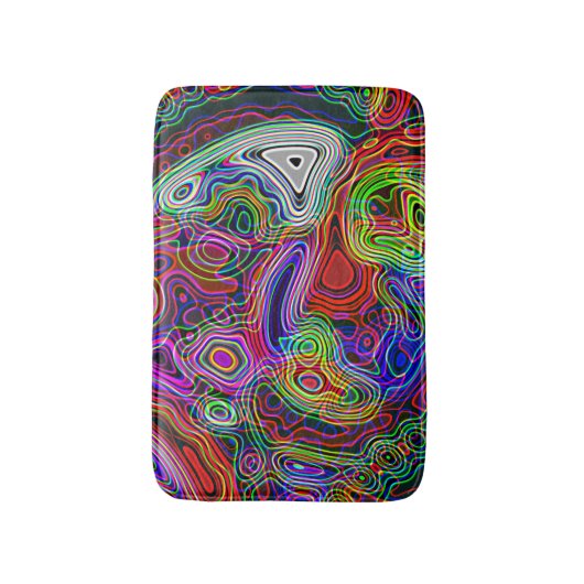 Abstrakter Regenbogen Badematte (Vorderseite Vertikal)