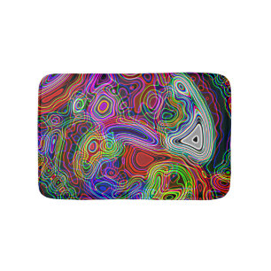 Abstrakter Regenbogen Badematte