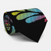 Abstrakter Regenbogen Butterfly Flügel Krawatte (Gerollt)