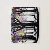 Abstrakter Regenbogen Confetti im Silhouette Puzzle (Vertikal)