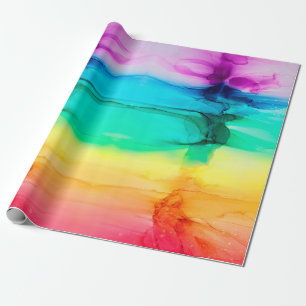Abstrakter Regenbogen farbiger Hintergrund, Tapete Geschenkpapier