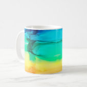 Abstrakter Regenbogen farbiger Hintergrund, Tapete Kaffeetasse (Vorderseite Links)