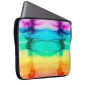 Abstrakter Regenbogen farbiger Hintergrund, Tapete Laptopschutzhülle (Vorne Rechts)