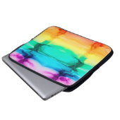 Abstrakter Regenbogen farbiger Hintergrund, Tapete Laptopschutzhülle (Vorne Knopf)