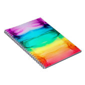 Abstrakter Regenbogen farbiger Hintergrund, Tapete Notizblock (Rechte Seite)