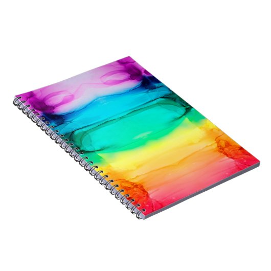 Abstrakter Regenbogen farbiger Hintergrund, Tapete Notizblock (Rechte Seite)